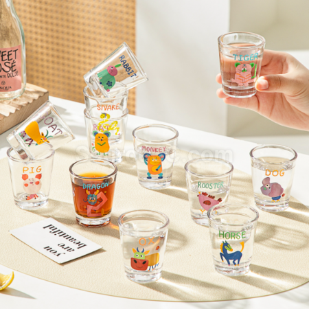 禮品訂造十二生肖燒酒杯（可做禮盒）紀念品