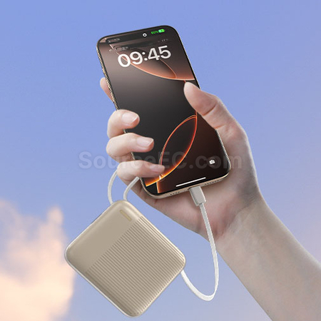 禮品訂造3C認證帶線移動電源快充紀念品