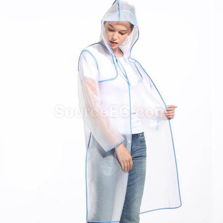 禮品訂造彩色捆條透明雨衣紀念品