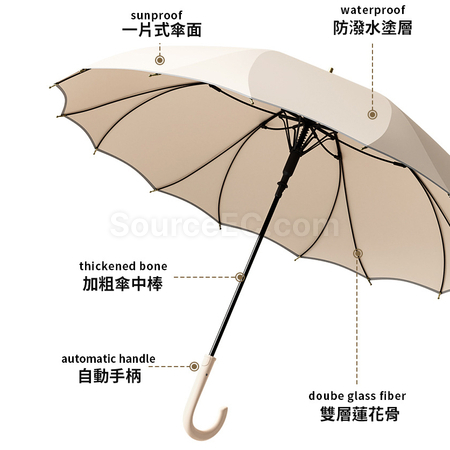 禮品訂造16骨直桿防風傘紀念品