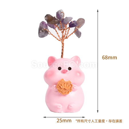 禮品訂造十二生肖底座水晶樹紀念品