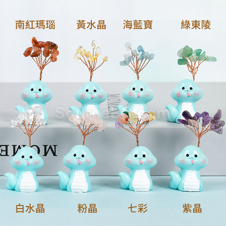 禮品訂造十二生肖底座水晶樹紀念品