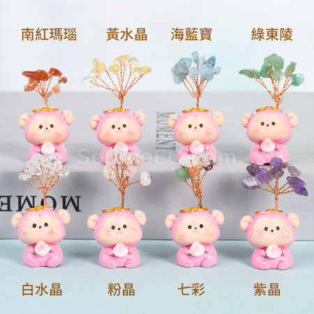 禮品訂造十二生肖底座水晶樹紀念品