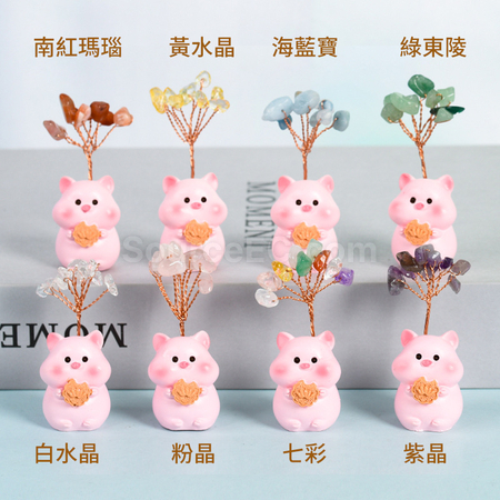 禮品訂造十二生肖底座水晶樹紀念品