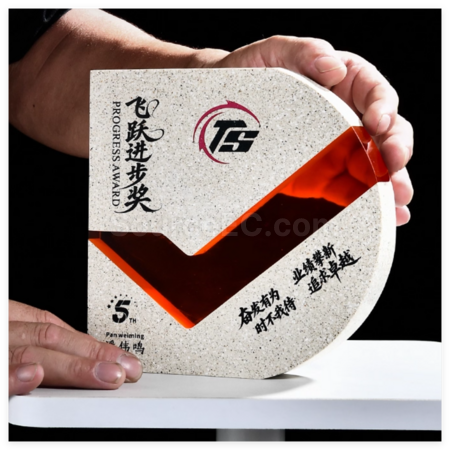 禮品訂造大理石水晶獎座紀念品