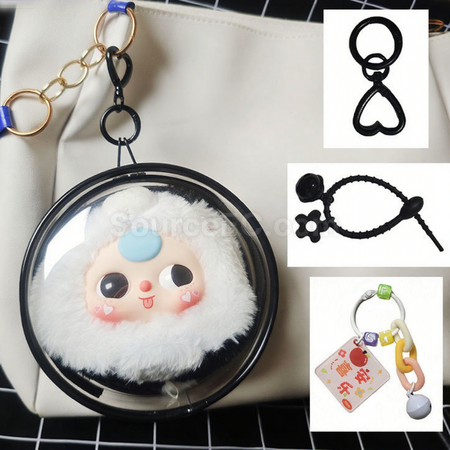 禮品訂造圓形透明娃包收納包紀念品
