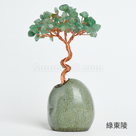 禮品訂造禪意盆景水晶樹紀念品