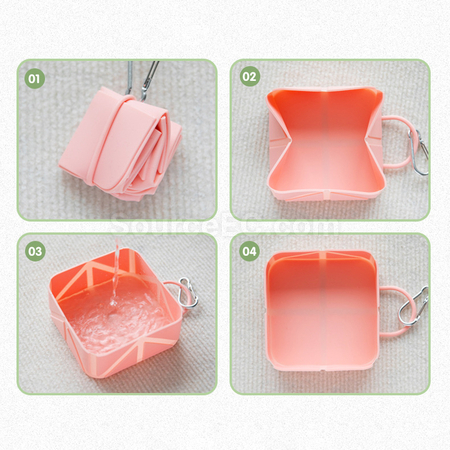 禮品訂造摺疊矽膠盒紀念品