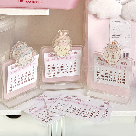 禮品訂造亞加力夾子檯曆紀念品