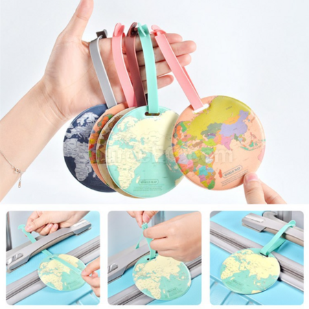 禮品訂造PVC圓形行李牌紀念品