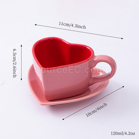 禮品訂造陶瓷咖啡杯碟套裝紀念品
