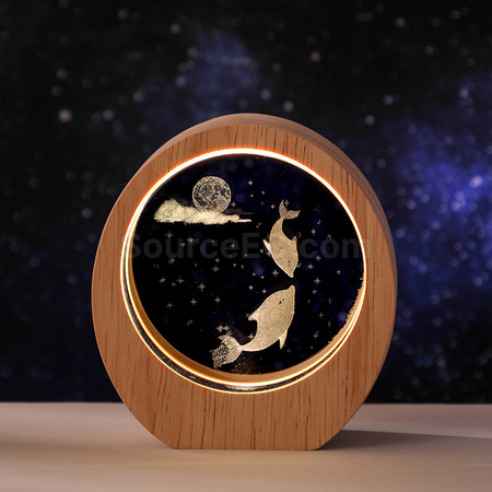 禮品訂造3D內雕小夜燈紀念品