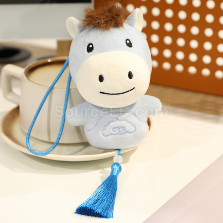 禮品訂造小馬掛件吉祥毛絨馬仔紀念品
