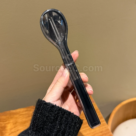 禮品訂造不鏽鋼筷子勺子套裝便攜餐具紀念品