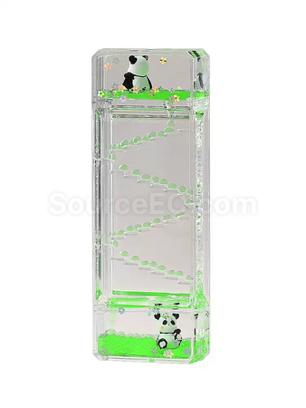 禮品訂造減壓熊貓油滴沙漏計時器紀念品