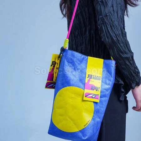 禮品訂造多巴胺杜邦紙包禮品袋紀念品