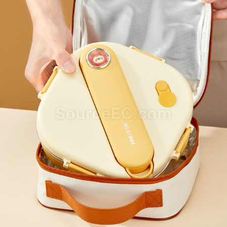 禮品訂造304方形保溫分格餐盒紀念品