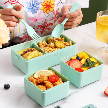 禮品訂造雙層餐盒（帶餐具）紀念品