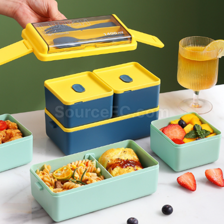 禮品訂造雙層餐盒（帶餐具）紀念品