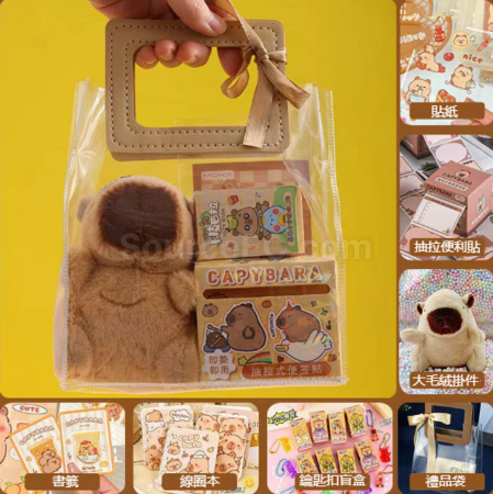 禮品訂造卡皮巴拉文具套裝紀念品