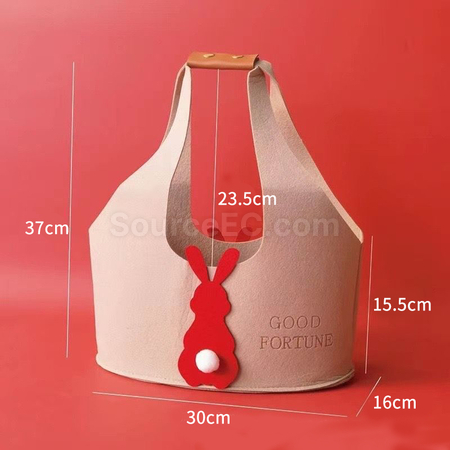 禮品訂造兔子毛氈包紀念品