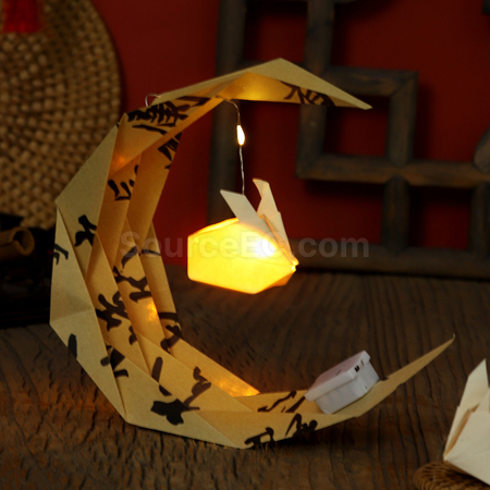 禮品訂造中秋節月亮船DIY燈籠紀念品