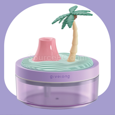 禮品訂造植物盆栽造型加濕器補水儀噴霧器紀念品