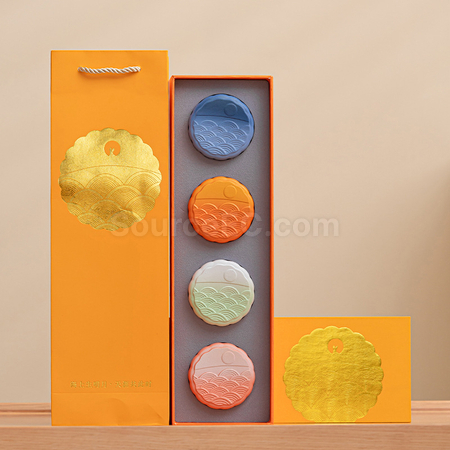 禮品訂造月餅造型茶杯組紀念品