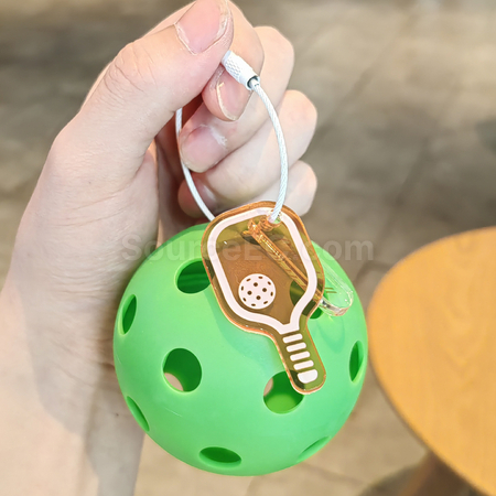 禮品訂造趣味匹克球掛扣匙扣紀念品