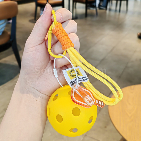 禮品訂造趣味匹克球掛扣匙扣紀念品