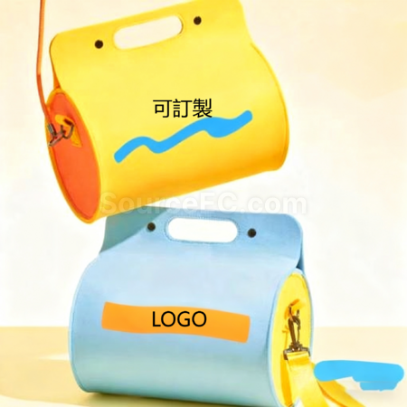 禮品訂造圓筒手提毛氈包紀念品