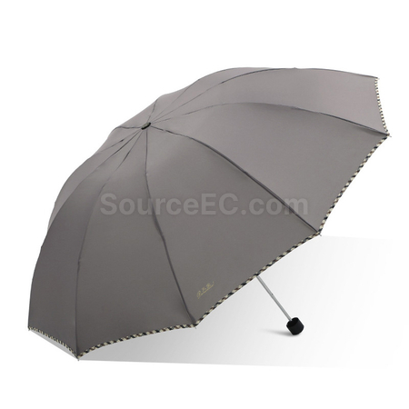 禮品訂造天堂三摺包邊10骨廣告雨傘紀念品