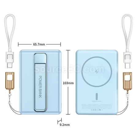 禮品訂造超薄磁吸無線移動電源紀念品