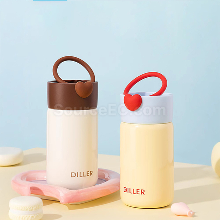 禮品訂造愛心口袋保溫杯紀念品