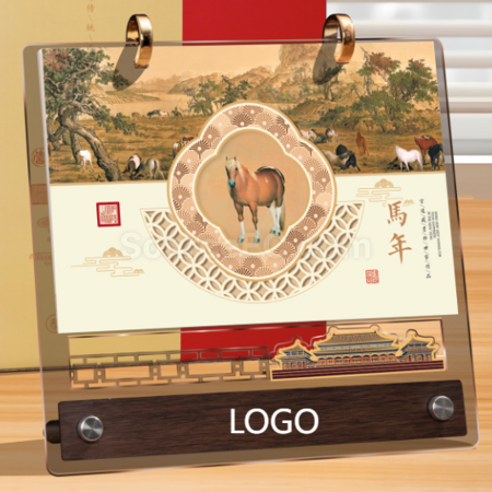 禮品訂造壓克力桌面日曆紀念品