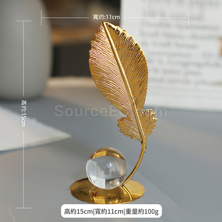 禮品訂造北歐植物鐵藝擺件紀念品