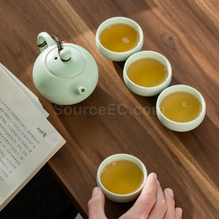 禮品訂造便攜旅行陶瓷茶具套裝紀念品