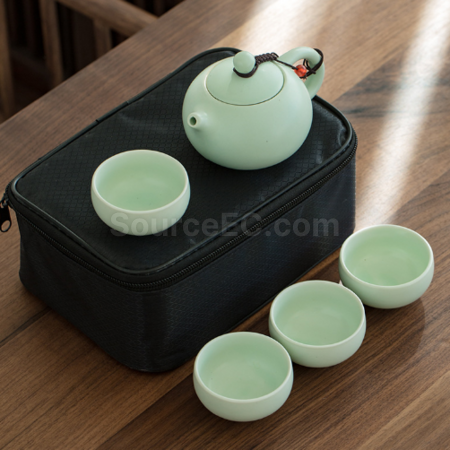 禮品訂造便攜旅行陶瓷茶具套裝紀念品
