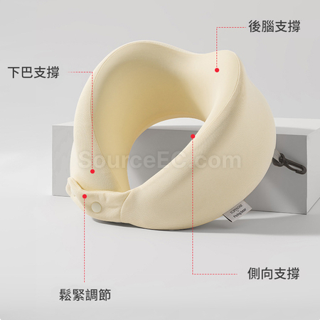 禮品訂造可折疊收納記憶棉頸枕紀念品