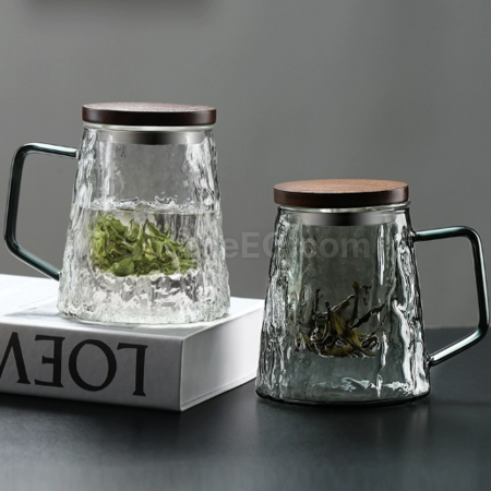 禮品訂造玻璃茶水分離泡茶杯紀念品