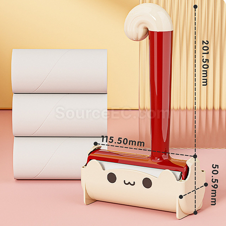 禮品訂造貓咪粘毛器滾筒可撕式滾刷紀念品
