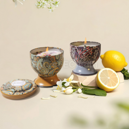 禮品訂造高腳杯乾花香薰蠟燭（可做禮盒）紀念品