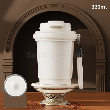 禮品訂造陶瓷內膽保溫杯咖啡杯紀念品