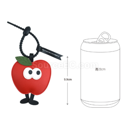 禮品訂造PU聖誕鑰匙扣掛件紀念品