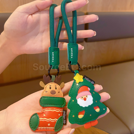 禮品訂造聖誕鑰匙扣掛件紀念品
