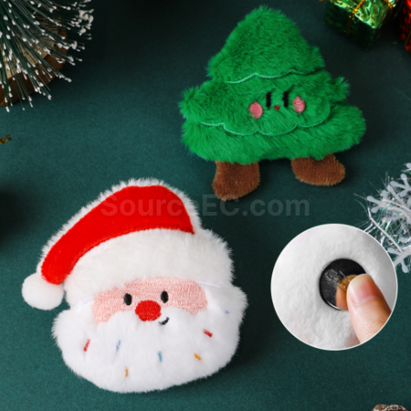 禮品訂造聖誕毛絨胸針/掛件紀念品