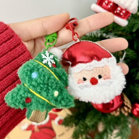 禮品訂造聖誕毛絨胸針/掛件紀念品