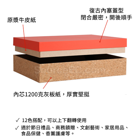 禮品訂造環保軟木天地蓋禮盒紀念品