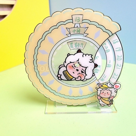 禮品訂造壓克力旋轉日曆紀念品