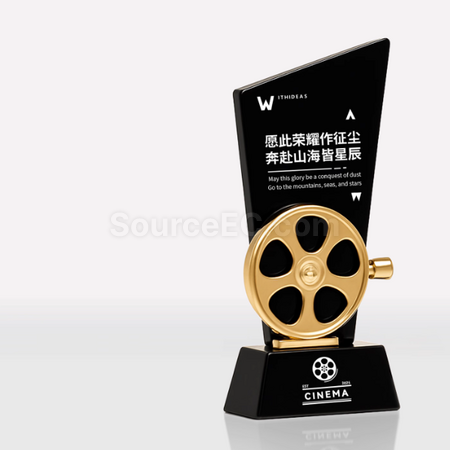 禮品訂造影片水晶獎座紀念品